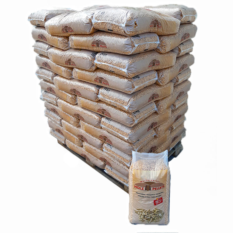 palette_holz GRANULÉS DE BOIS Holz Westerwalder Palette de 66 Sacs de 15kg soit 990kg – Image 1